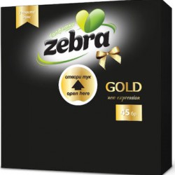 ZEBRA ΧΑΡΤΟΠΕΤΣΕΤΕΣ ΠΟΛΥ/ΛΕΙΑΣ ΜΑΥΡΗ 33x33cm - (35τεμ.)