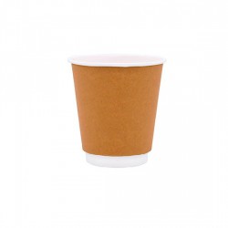 ΠΟΤΗΡΙ ΧΑΡΤΙΝΟ ΔΙΠΛΟΤΟΙΧΟ 8oz ΚΡΑΦΤ 25ΤΕΜ