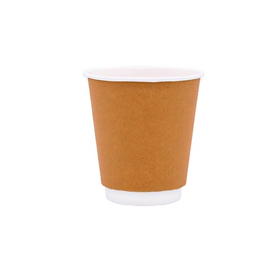 ΠΟΤΗΡΙ ΧΑΡΤΙΝΟ ΔΙΠΛΟΤΟΙΧΟ 8oz ΚΡΑΦΤ 25ΤΕΜ