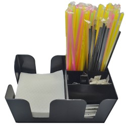 COLORATO ΘΗΚΗ ΟΡΓΑΝΩΣΗΣ ΜΠΑΡ ΠΛΑΣΤΙΚΗ 6 ΘΕΣΕΩΝ - (ΜΑΥΡΗ) - (CLPCS-1A)