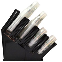 COLORATO ΠΟΤΗΡΟΘΗΚΗ ΠΛΑΣΤΙΚΗ 4 ΘΕΣΕΩΝ - (ΜΑΥΡΗ) (CLPCS-4Β)