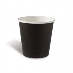 ΠΟΤΗΡΙ ΧΑΡΤΙΝΟ ΖΕΣΤΟΥ 8oz ΜΟΝΟΧΡΩΜΟ-ΜΑΥΡΟ