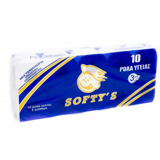 ΧΑΡΤΙ ΥΓΕΙΑΣ 10ΑΡΙ SOFTYS 105γρ.3ΦΥΛΛΟ
