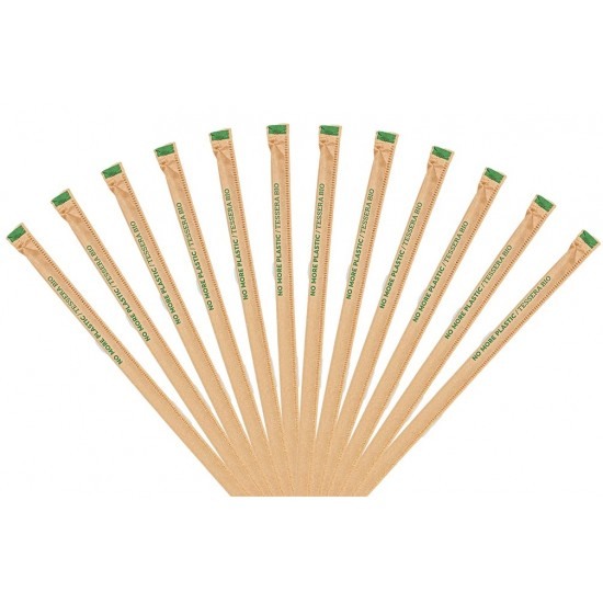 ΚΑΛΑΜΑΚΙΑ ΧΑΡΤΙΝΑ 1/1 FREDDO KRAFT ΙΣΙΑ 19cm X D4.2 500τεμ