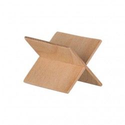 ΞΥΛΙΝΟ ΤΡΑΠΕΖΑΚΙ ΠΙΤΣΑΣ TESSERA FSC 100ΤΕΜ. (50 ΣΥΝΑΡΜ/ΜΕΝΑ STAND) - FSC 100%